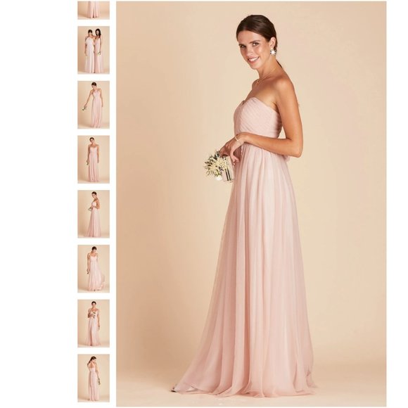 Birdy Grey | Christina Convertible Tulle Dress in Vintage Blush Sz. XS - Picture 9 of 11